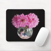 Rosa Dahlie Mousepad (Mit Mouse)