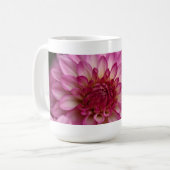 Rosa Dahlie-Tasse Kaffeetasse (Vorderseite Links)