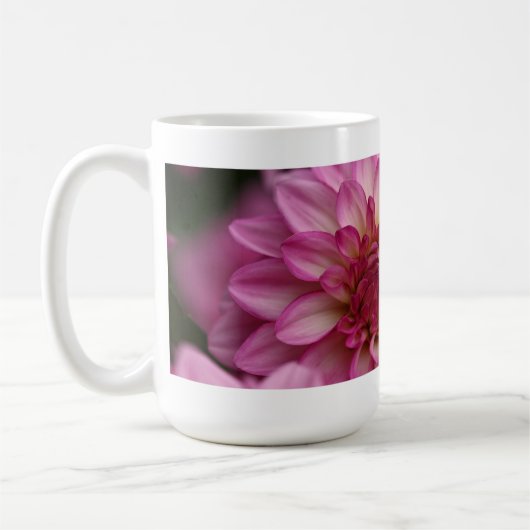 Rosa Dahlie-Tasse Kaffeetasse (Links)