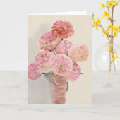 Rosa Dahlien Karte (Gelbe Blume)