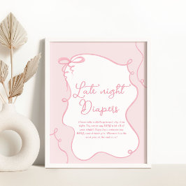 Rosa Daine Bogen gewölbte Hand gezeichnet Dont sag Poster