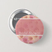 rosa Daises ~ Brautparty Button (Vorne & Hinten)