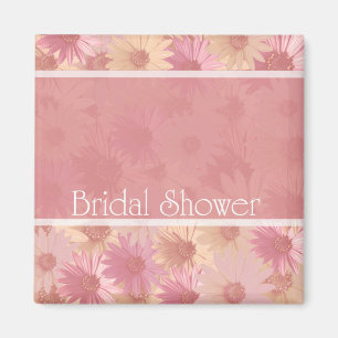 rosa Daises-Brautparty Magnet