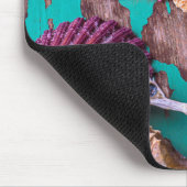Rosa Daises und Seepferd mit Starfish Mousepad (Ecke)