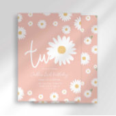 Rosa Daisy 2. Geburtstagsfeier Einladung