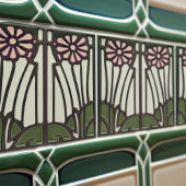 Rosa Daisy Art Deco Frische Pasta machen Fliese