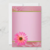 Rosa Daisy Bat Mitzvah Einladungen (Rückseite)