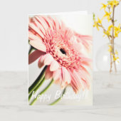Rosa Daisy Birthday Card Karte (Gelbe Blume)
