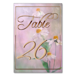 Rosa Daisy-Blume/Goldreinigung Tischnummer