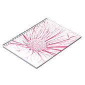 Rosa Daisy-Blume Notizblock (Linke Seite)