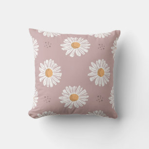 Rosa Daisy: Blumenmuster wiederholt sich. Kissen