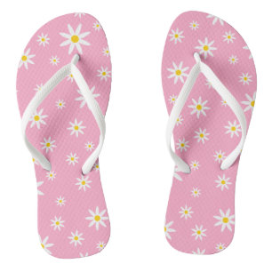 Rosa Daisy Flip Flops Badesandalen