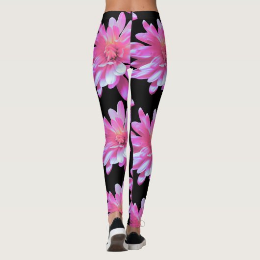 Rosa Daisy-Muster Leggings (Rückseite)