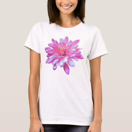 Rosa Daisy, Retro-Foto T-Shirt (Vorderseite)