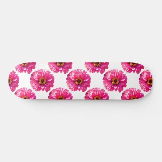 Rosa Daisy, rosa Blume Skateboard (Horizontal)