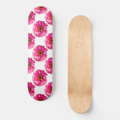 Rosa Daisy, rosa Blume Skateboard (Vorderseite)