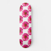 Rosa Daisy, rosa Blume Skateboard (Vorderseite)
