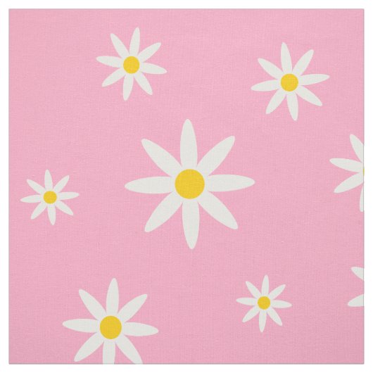 Rosa Daisy-Stoff Stoff (Muster)