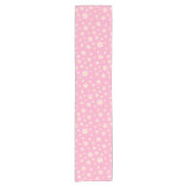 Rosa Daisy Table Runner Kurzer Tischläufer (Vorderseite)