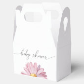 Rosa Daisy Wildblume - Babydusche Geschenkschachtel (Geöffnet)