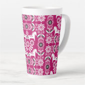 Rosa Dala Schwedisches Pferdemuster Milchtasse (Rechte Ecke)