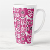Rosa Dala Schwedisches Pferdemuster Milchtasse (Rechts)