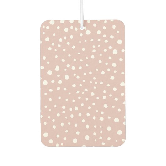 Rosa Dalmatiner-Punkte, Dalmatiner-Punkte, gepunkt Autolufterfrischer (Vorderseite)