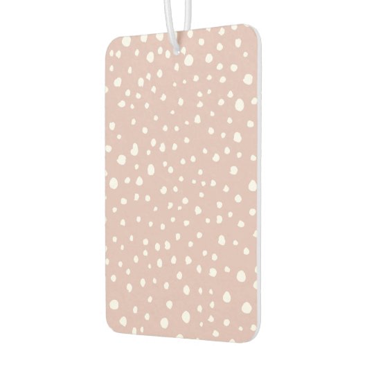 Rosa Dalmatiner-Punkte, Dalmatiner-Punkte, gepunkt Autolufterfrischer (Links)