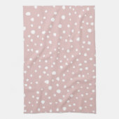 Rosa Dalmatiner-Punkte, Dalmatiner-Punkte, gepunkt Geschirrtuch (Vertikal)
