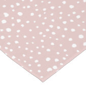 Rosa Dalmatiner-Punkte, Dalmatiner-Punkte, gepunkt Mittelgroßer Tischläufer (Ecke)