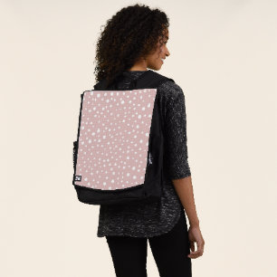 Rosa Dalmatiner-Punkte, Dalmatiner-Punkte, gepunkt Rucksack