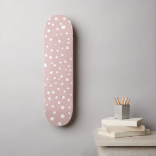 Rosa Dalmatiner-Punkte, Dalmatiner-Punkte, gepunkt Skateboard
