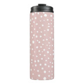 Rosa Dalmatiner-Punkte, Dalmatiner-Punkte, gepunkt Thermosbecher (Vorderseite)