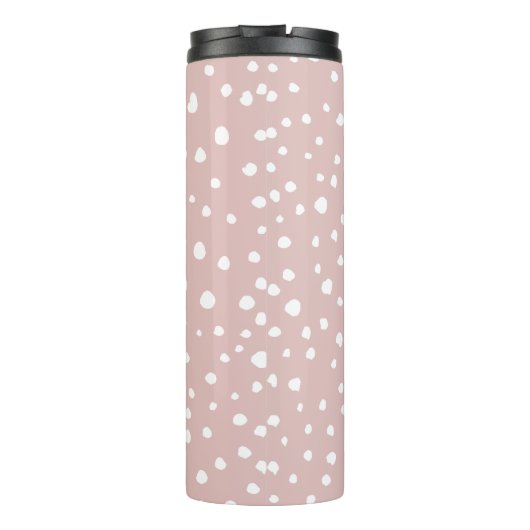 Rosa Dalmatiner-Punkte, Dalmatiner-Punkte, gepunkt Thermosbecher (Rückseite)
