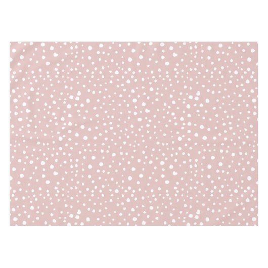 Rosa Dalmatiner-Punkte, Dalmatiner-Punkte, gepunkt Tischdecke (Vorderseite (Horizontal))