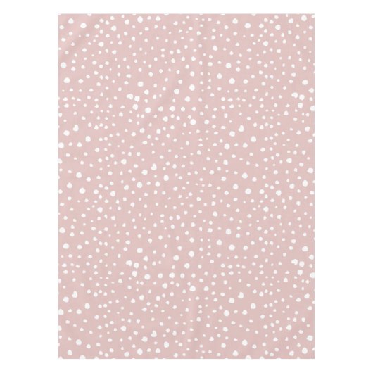 Rosa Dalmatiner-Punkte, Dalmatiner-Punkte, gepunkt Tischdecke (Vorderseite)