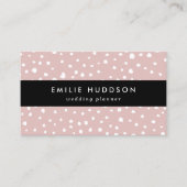 Rosa Dalmatiner-Punkte, Dalmatiner-Punkte, gepunkt Visitenkarte (Vorderseite)