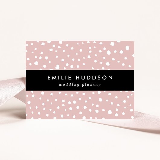 Rosa Dalmatiner-Punkte, Dalmatiner-Punkte, gepunkt Visitenkarte