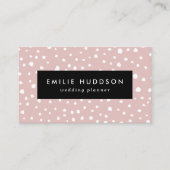 Rosa Dalmatiner-Punkte, Dalmatiner-Punkte, gepunkt Visitenkarte (Vorderseite)