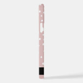 Rosa Dalmatiner Spots, Dalmatiner Punkte, Ihr Name iPhone Hülle (Rechte Seite)