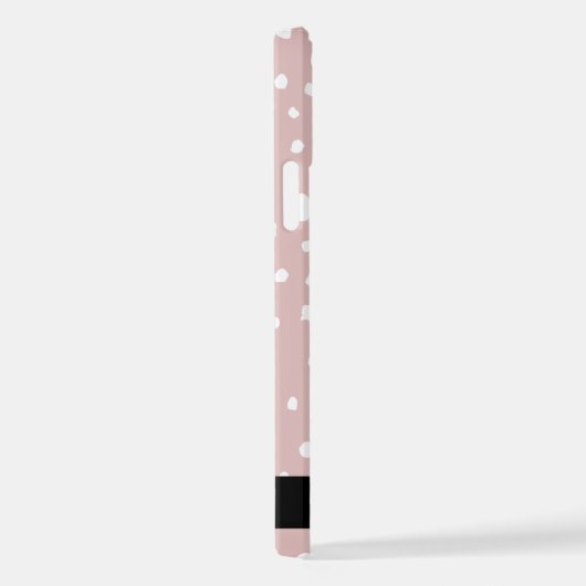 Rosa Dalmatiner Spots, Dalmatiner Punkte, Ihr Name iPhone Hülle (Rechte Seite)