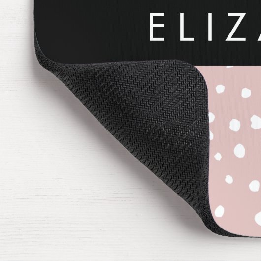 Rosa Dalmatiner Spots, Dalmatiner Punkte, Ihr Name Mousepad