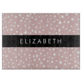 Rosa Dalmatiner Spots, Dalmatiner Punkte, Ihr Name Schneidebrett (Vorderseite)