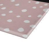 Rosa Dalmatiner Spots, Dalmatiner Punkte, Ihr Name Schneidebrett (Ecke)