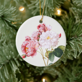 Rosa Damascena, Baum Keramik Ornament