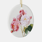 Rosa Damascena, Baum Keramik Ornament (Rechts)