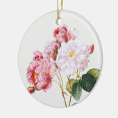 Rosa Damascena, Baum Keramik Ornament (Links)