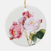 Rosa Damascena, Baum Keramik Ornament (Hinten)