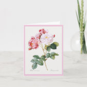 Rosa Damascena, Glückwunsch zum Geburtstag Karte (Vorderseite)