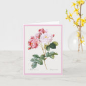 Rosa Damascena, Glückwunsch zum Geburtstag Karte (Gelbe Blume)